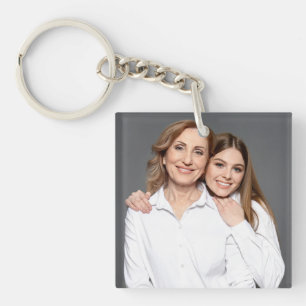 Porte-clefs Créez Votre Propre Photo Personnalisée Maman et Mo