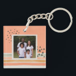 Porte-clefs Créez votre propre photo Watercolor Boho Porte - c<br><div class="desc">Customisez ce design boho amusant avec vos propres photos.</div>