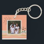 Porte-clefs Créez votre propre photo Watercolor Boho Porte - c<br><div class="desc">Customisez ce design boho amusant avec vos propres photos.</div>