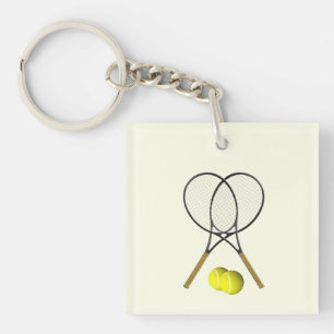 Porte-clefs Crème double de tennis