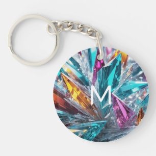 Porte-clefs Cristaux multicolores