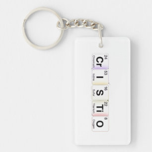 Porte-clefs Cristo Éléments Chimiques