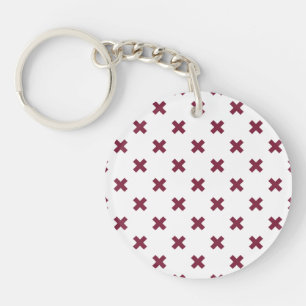 Porte-clefs Crochets Mulberry sur blanc