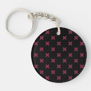 Porte-clefs Crochets Mulberry sur noir