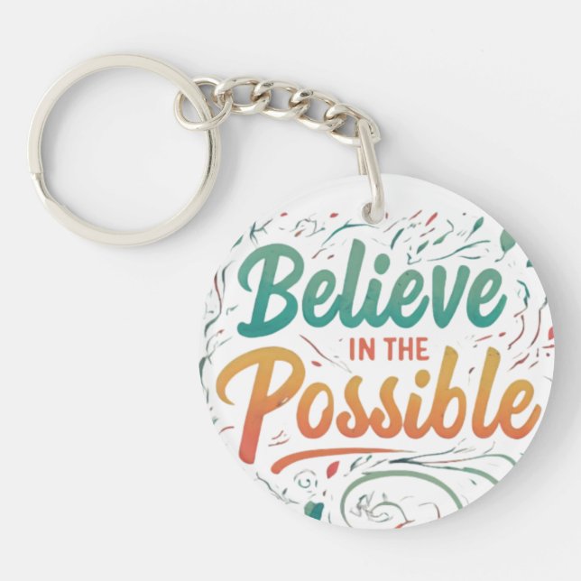 Porte-clefs Croire au possible (Devant)