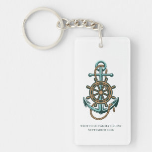Porte-clefs Croisière de réunion de famille d'ancre nautique p