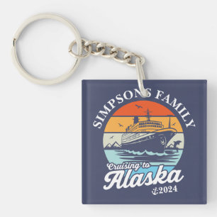 Porte-clefs Croisière vers Alaska Custom Family Matching Group