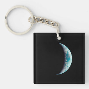 Porte-clefs croissant planète terre science espace univers gee