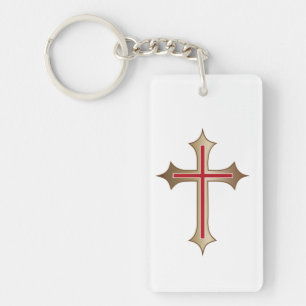 Porte-clefs Croix chrétienne