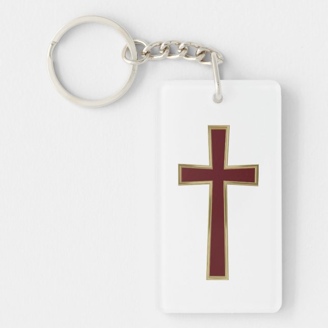 Porte-clefs Croix chrétienne (Devant)