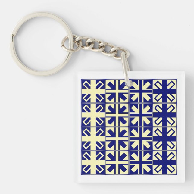 Porte-clefs Croix chrétienne Motif 2 (Devant)