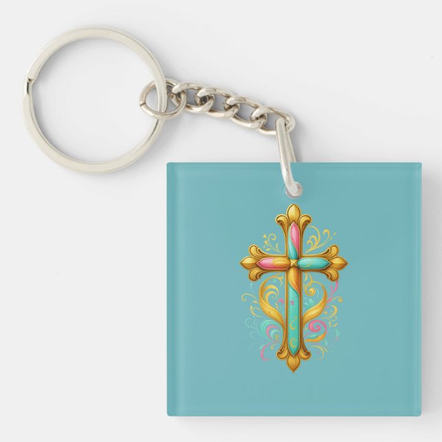 Porte-clefs Croix de Foi (Devant)