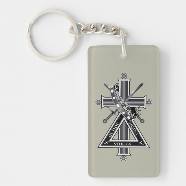 Porte-clefs Croix freemasonique (Devant)