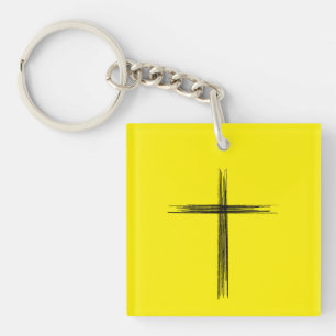 Porte-clefs Croix religieuse