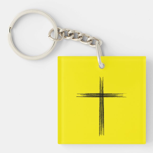 Porte-clefs Croix religieuse (Devant)