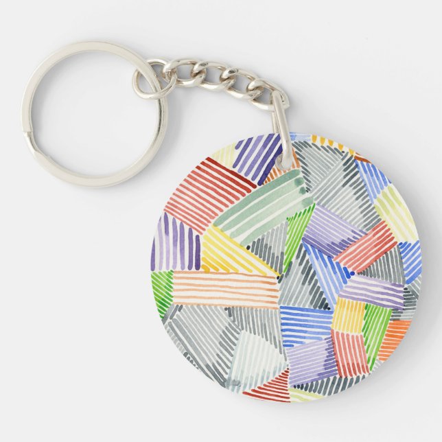 Porte-clefs Crosshatch Quilt I (Devant)