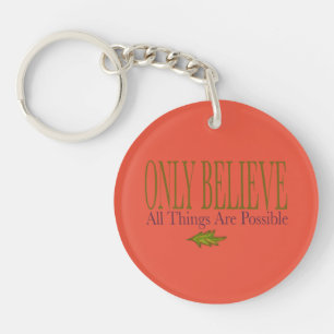 Porte-clefs Croyez Seulement Toutes Choses Sont Possibles Pêch