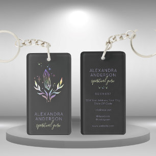 Porte-clefs Crystales spirituelles holographiques Mystique Noi