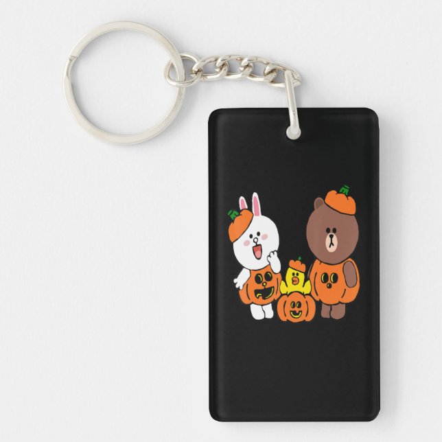 Porte-clefs Cuisine Brown Bear Cony Bunny Citrouille de lapin (Devant)