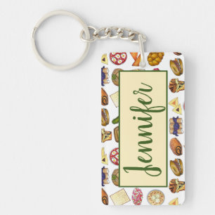 Porte-clefs Cuisine juive Cuisine Dîner de Vacances Aliments I