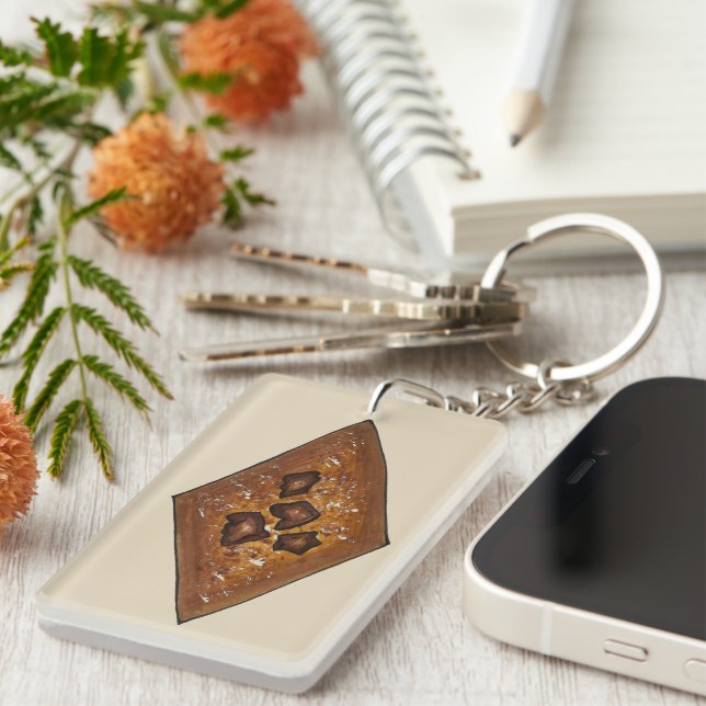 Porte-clefs Cuisson de vacances cannelle tarte de sable Noël b (Devant droit)
