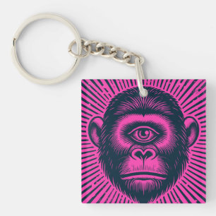 Porte-clefs Culte du singe