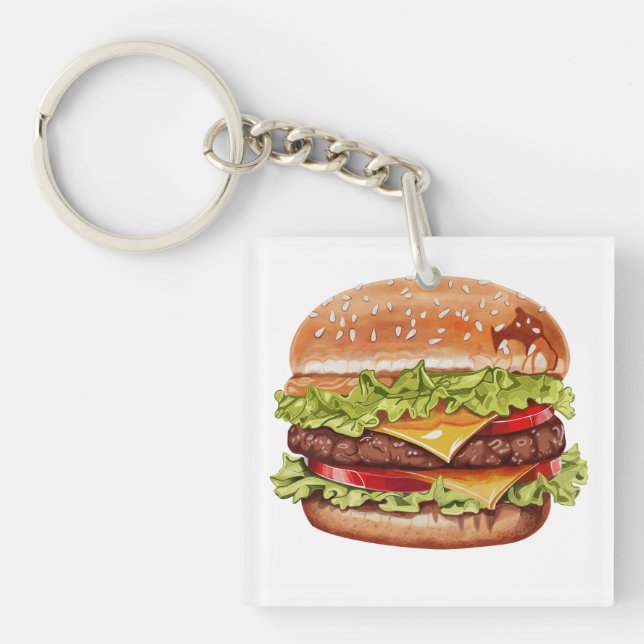 Porte-clefs Cups burger (Devant)