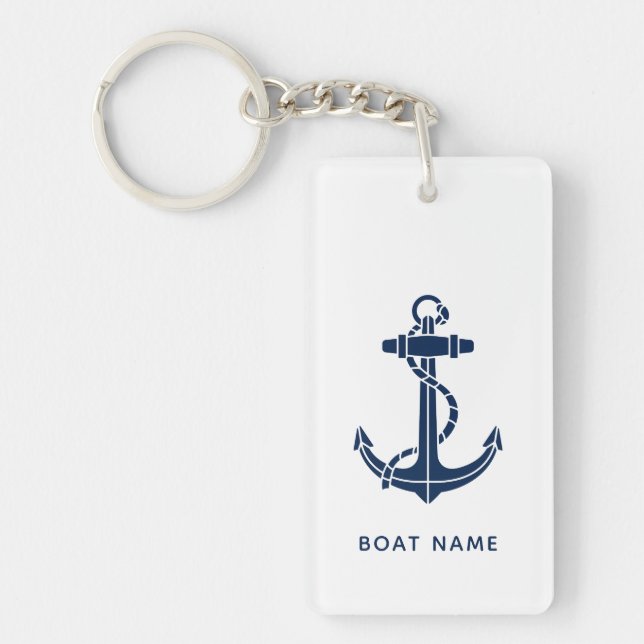 Porte-clefs Custom Boat Anchor Cruise Trip (Devant)
