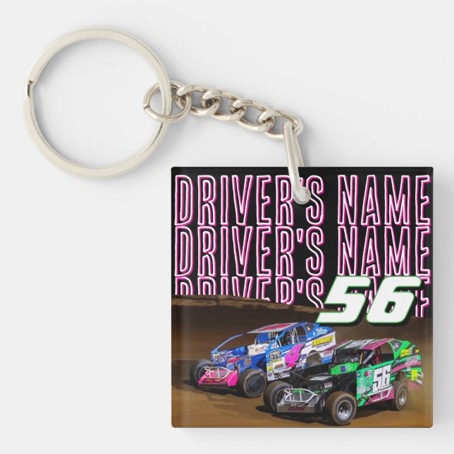 Porte-clefs Custom Driver Photo (Devant)