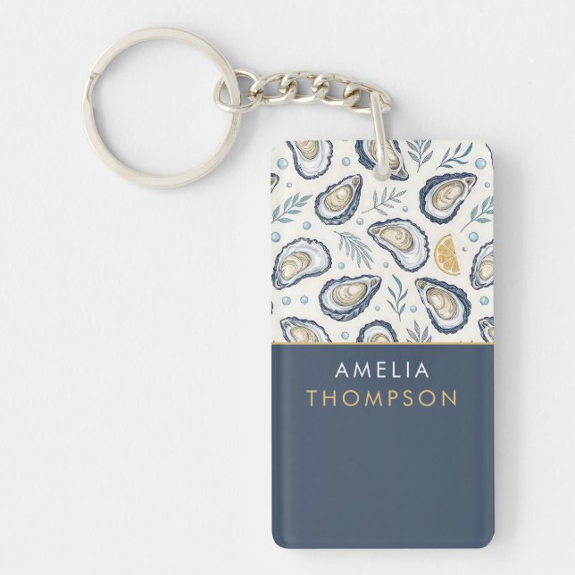 Porte-clefs Custom Elegant Marine Oysters (Devant)