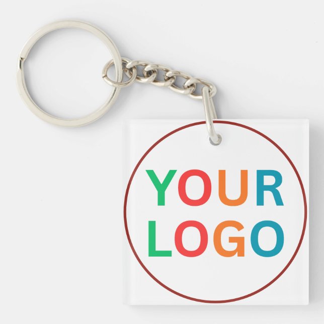 Porte-clefs Custom Logo Keychain for Business Branding (Devant)