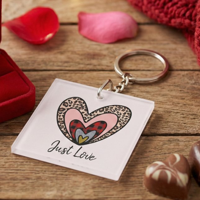 Porte-clefs Custom Nested Hearts Keychain – Just Love (Créateur téléchargé)