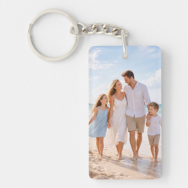 Porte-clefs Custom Personalized Family Photo (Devant)