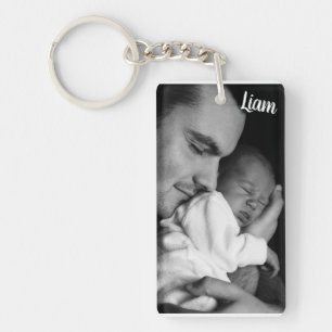 Porte-clefs Custom photo and name keychain personalized