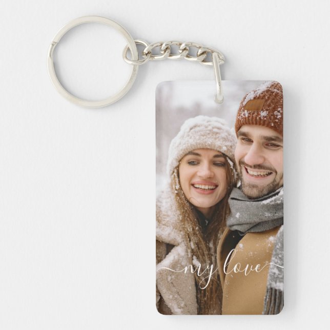 Porte-clefs Custom Photo Couple My Love Keychain (Devant)