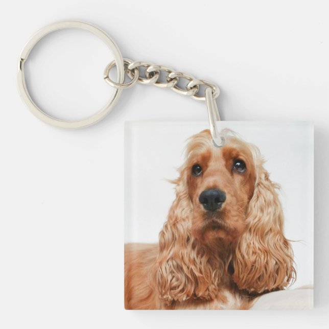 Porte-clefs Custom Photo Pet Dog Keepsake (Devant)