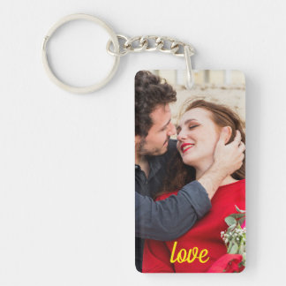 Porte-clefs Custom Photo Text Gift | Family, Couple, Pet Photo