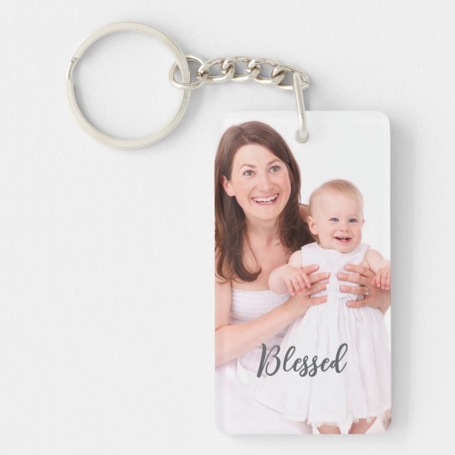 Porte-clefs Custom Single Portrait Vertical Personal Photo  (Devant)