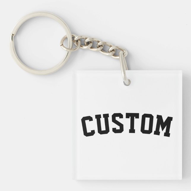 Porte-clefs Custom University College Letter Her Graduate Gift (Devant)