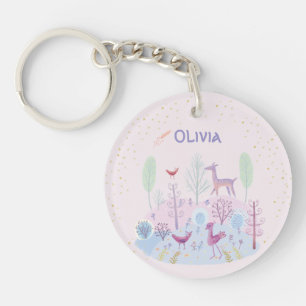 Porte-clefs Customisé mignon floral