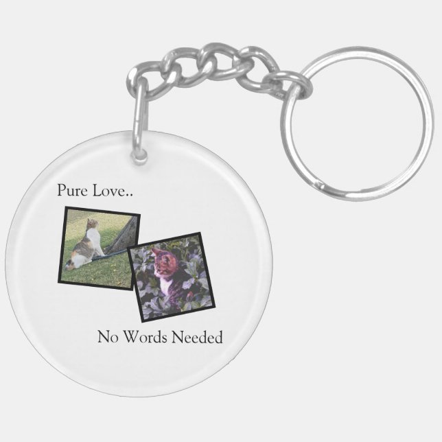 Porte-clefs Customizable Pet Photo Keychain (Dos gauche)