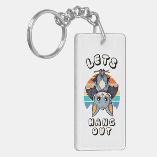 Porte-clefs Cute Bat Hanging et Retro Sunset Allons-y