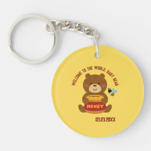 Porte-clefs Cute Bear thème Baby shower garçon