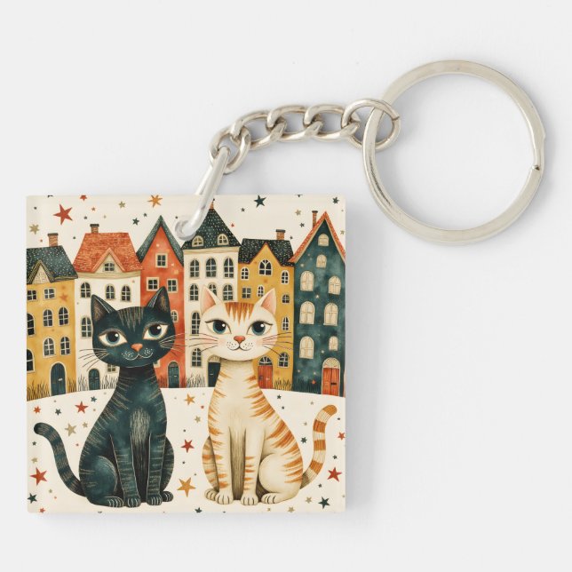 Porte-clefs Cute Cats (Dos)