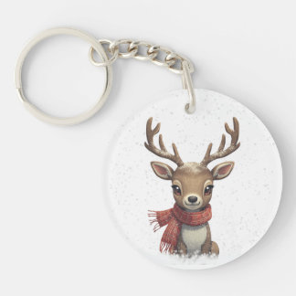 Porte-clefs Cute Deer Keychain & Lanyard