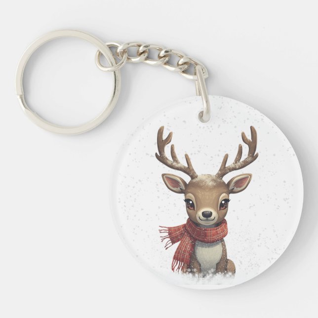 Porte-clefs Cute Deer Keychain & Lanyard (Devant)