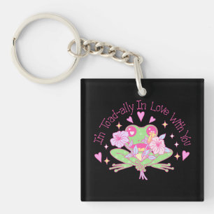 Porte-clefs Cute Frog - Je suis complètement amoureux de toi