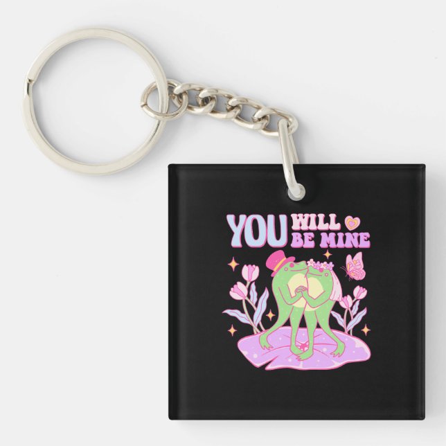 Porte-clefs Cute Frog - Vous Serez À Moi (Devant)