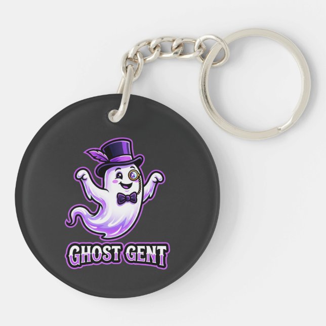 Porte-clefs Cute Ghost Gent Halloween (Dos)