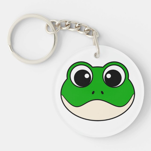Porte-clefs Cute grenouille souriante (Devant)
